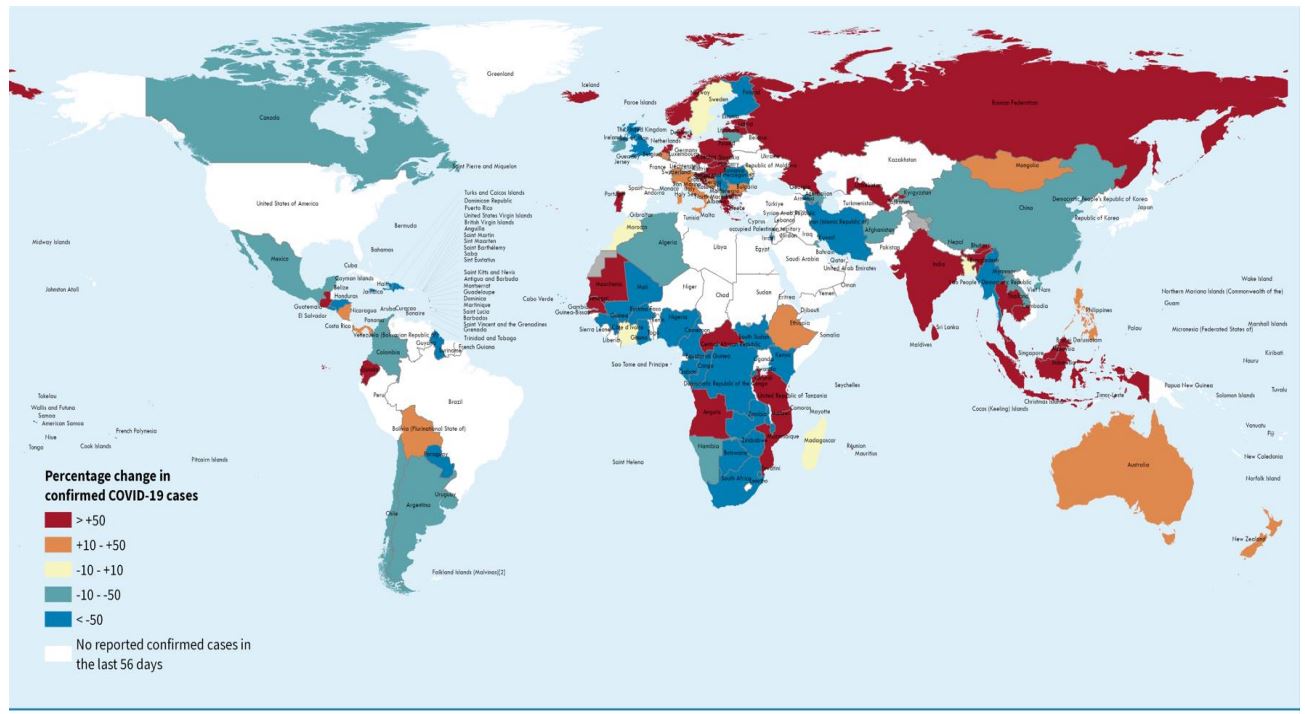 COvid cases map