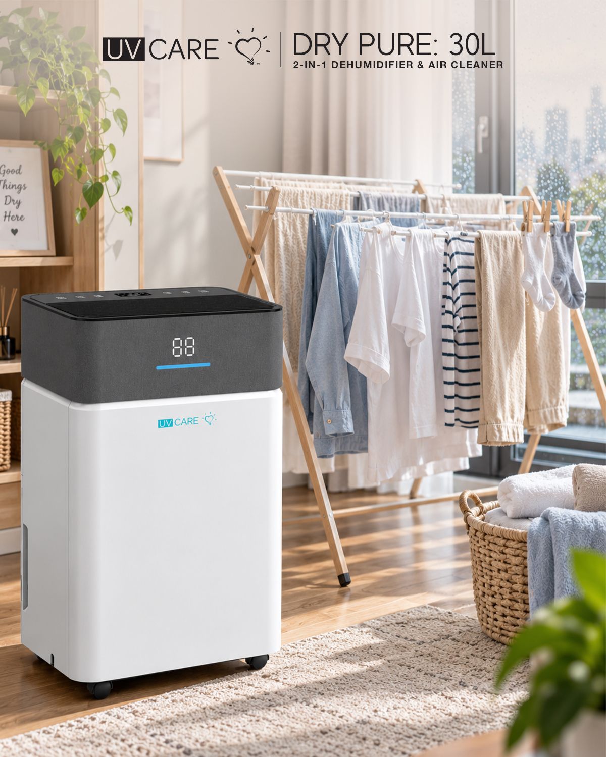 Dry Pure 30L indoor laundry use