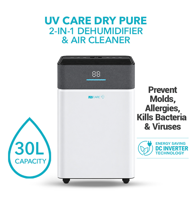 UV Care Dry Pure 30L dehumidifier and air purifier